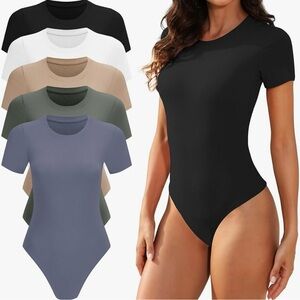 NEW w/o tags Women's T-Shirt Body Suits - 5 pack